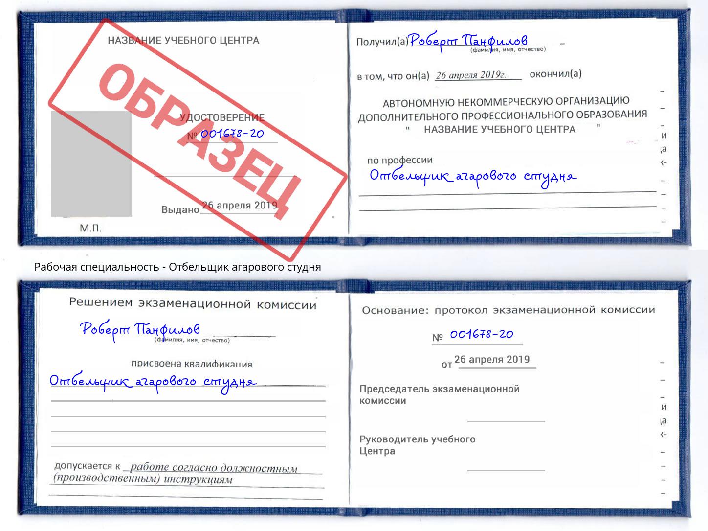 Отбельщик агарового студня Амурск